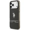 Us Polo Assn US Polo DH and Bottom Stripe Logo MagSafe dėklas Apple iPhone 17 Pro Max juodos spalvos