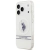 Us Polo Assn US Polo DH ir Bottom Stripe Logo MagSafe dėklas iPhone 17 Pro baltos spalvos