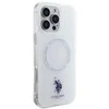 Us Polo Assn US Polo IML Ring MagSafe Apple iPhone 16 Pro Max - dėklas telefonui baltos spalvos