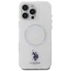 Us Polo Assn US Polo IML Ring MagSafe Apple iPhone 16 Pro Max - dėklas telefonui baltos spalvos