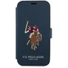 Dėklas „Us Polo Assn“ „US Polo“ USFLBKP12MPUGFLNV „Apple iPhone 12/12 Pro 6,1“ tamsiai mėlynas, knygutė, polo siuvinėjimo kolekcija