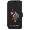 Us Polo Assn US Polo USFLBKP12SPUGFLBK Apple iPhone 12 mini 5,4" telefono dėklas juodos spalvos book Polo Embroidery Collection