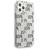 Dėklas „Us Polo Assn US Polo“ USHCP12LPCUSPA6 „Apple iPhone 12 Pro Max 6,7“ baltos spalvos „Logo Mania“ kolekcija