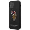 Dėklas Us Polo Assn US Polo USHCP12LPUGFLBK Apple iPhone 12 Pro Max 6,7″ juodos spalvos Polo Embroidery Collection