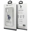 Us Polo Assn US Polo USHCP12STPUHRWH Apple iPhone 12 mini 5,4" telefono dėklas baltos spalvos Shiny Big Logo