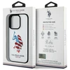 „Us Polo Assn US Polo USHCP15XPUSH“ „Apple iPhone 15 Pro Max 6,7“ baltos spalvos odinis didelis DH Amerikos vėliavos dėklas