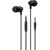 USAMS stereo ausinės EP-47 3.5mm juodos spalvos 1.2m HSEP4701 (US-SJ594)
