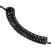 USAMS automobilinis įkroviklis 2xUSB-C 1xUSB-A C33 60W with spring cable Fast Charge juodas CC167CC01 (US-CC167)