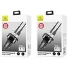Automobilinis įkroviklis (2xUSB) su Lightning laidu, USAMS, 2.1A, juodas