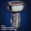 USAMS automobilinis įkroviklis 2xUSB+1xUSB-C 80W Fast Charge mėlynas CC159CC02 (US-CC159)