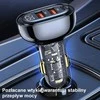 USAMS automobilinis įkroviklis 2xUSB+1xUSB-C 80W Fast Charge mėlynas CC159CC02 (US-CC159)