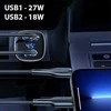 USAMS automobilinis įkroviklis C29 45W 2xUSB-A Fast Charge light auksinis CC154CC01 (US-CC154)
