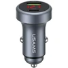 USAMS CC327 automobilinis įkroviklis Aluminum 45W USB-A USB-C tarnish