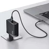 USAMS įkroviklis 2xUSB-C+1xUSB T52PD140W PD greito įkrovimo US-CC168 + U82 USB-C/USB-C US-SJ581 laidas
