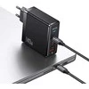 USAMS įkroviklis 2xUSB-C+1xUSB T52PD140W PD greito įkrovimo US-CC168 + U82 USB-C/USB-C US-SJ581 laidas