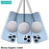 USAMS magnetic Belaidis įkroviklis 15W aliuminio juodos spalvos CD183CDX01
