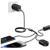 USAMS Kabelis 4in1 2xUSB-C/Lightning/MicroU SB 15W 1,2m aliuminio lydinio duomenų kabelis Sufeng Series SJ739USB101 (US-SJ739)