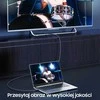 USAMS Kabelis Ekranas Port 2m 4K U74 HD juodos spalvos SJ531HD01 (US-SJ531)