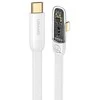 USAMS kampinis USB-C kabelis su „Lightning PD 20W“ greito įkrovimo „Iceflake“ serijos 1,2 m baltas SJ583USB02