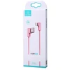USAMS U-flow Angled Lightning Kabelis 1.2m 2A pink IPUSBCY03 (US-SJ165)