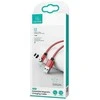 USAMS U59 magnetinis „Lightning“ laidas 2.1A greito įkrovimo 1m, pintas, raudonas SJ472USB02 (US-SJ472)