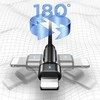 USAMS Braided Rotating Kabelis U60 2A Lightning žalias 1m SJ476USB02 (US-SJ476)