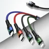 USAMS pintas U26 4-in-1 kabelis 3m 2A greito įkrovimo (2xLightning/microUSB/USB-C) SJ413USB01 (US-SJ413)