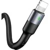 USAMS Braided U26 Lightning Kabelis 1m (1pc for set) 2A Fast Charging juodos spalvos SJ311IP01 (US-SJ311)