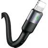 USAMS Braided U26 Lightning Kabelis 1m (1pc for set) 2A Fast Charging juodos spalvos SJ311IP01 (US-SJ311)