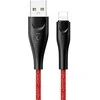 USAMS pintas U41 „Lightning“ laidas 1m 2A raudonas SJ391USB02 (US-SJ391) greito įkrovimo