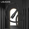 USAMS Braided U41 Lightning Kabelis 3m 2A juodos spalvos SJ397USB01 (US-SJ397) Fast Charge