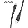 USAMS Braided U41 Lightning Kabelis 3m 2A juodos spalvos SJ397USB01 (US-SJ397) Fast Charge
