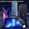 USAMS pintas kabelis U78 USB-C į Lightning LED 1.2m 20W PD Fast Charge baltas SJ545USB02 (US-SJ)