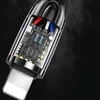 USAMS Kabelis pintas USB-C na Lightning Smart Power-off 20W PD Kabelis 1.2m juodos spalvos SJ518USB01 (US-SJ518)