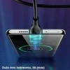 USAMS Kabelis U38 USB-C 5A Fast Charge for OPPO/HUAWEI 1m juodos spalvos SJ376USB01 (US-SJ376)