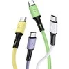 USAMS U52 USB-C 2A Fast Charge Kabelis 1m žalios spalvos SJ436USB02 (US-SJ436)