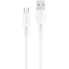 USAMS U68 microUSB 2A greito įkrovimo 1m baltos spalvos SJ502USB02 (US-SJ502)