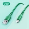 USAMS U68 microUSB 2A greito įkrovimo 1m žalios spalvos SJ502USB04 (US-SJ502)