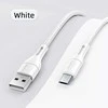 USAMS U68 microUSB 2A greito įkrovimo 1m baltos spalvos SJ502USB02 (US-SJ502)