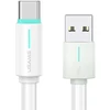 USAMS Kabelis USB-C 3A YU Series 1mUSB-C/USB-A baltos spalvos SJ732USB02 (US-SJ732 )