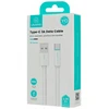USAMS Kabelis USB-C 3A YU Series 1mUSB-C/USB-A baltos spalvos SJ732USB02 (US-SJ732 )