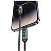 USAMS USB-C į Lightning kabelis 30W 1.2m cinko lydinio greito įkrovimo duomenų kabelis Meteor serijos SJ743USB0