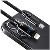USAMS Kabelis USB-C į Lightning 30W 1,2m Skaitmeninis Ekranas Cinko lydinio greito įkrovimo duomenų kabelis HX Series SJ741USB01 (US-SJ741)