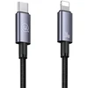 USAMS USB-C į Lightning kabelis 30W 1.2m greito įkrovimo plienas/tamsus SJ662USB01 (US-SJ662)