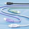 USAMS USB-C laidas su „Lightning“ 20W 1.2m PD greito įkrovimo „Lithe“ serijos žalias SJ566USB04 (US-SJ566)