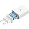 USAMS Laidinis įkroviklis 18W + kabelis Lightning/ USB-A Fast Charging baltos spalvos series SC SCXLTZ03