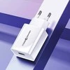 USAMS laidinis įkroviklis 1xUSB T22 18W 3A QC3.0 + USB-C cable 1m baltos spalvos (T48) T48OCLN01