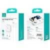 USAMS Laidinis įkroviklis 2xUSB 18W + kabelis Lightning/USB-A Fast Charging baltos spalvos series HC HCXLTZ01
