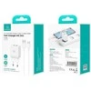 USAMS Laidinis įkroviklis 2xUSB-A + kabelis USB-C/ USB-A Fast Charging baltos spalvos series HC HCXLTZ03