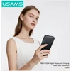 USAMS PB80 Power Bank PD20W 10000mAh baltas